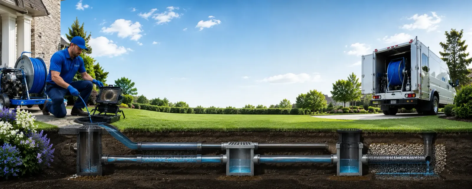 Outdoor drain cleaning information for Rockwell, NC